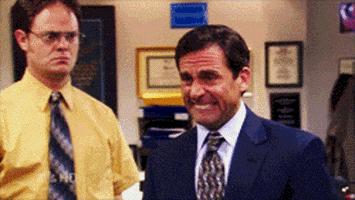 紧张的gif-nervous the office GIF