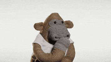 紧张的gif-nervous monkey GIF by PG Tips