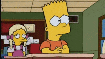 紧张的gif-nervous bart simpson GIF