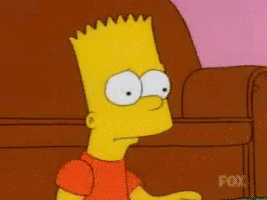 紧张的gif-nervous the simpsons GIF