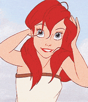 紧张的gif-nervous the little mermaid GIF