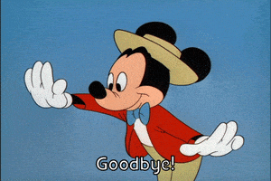 拜拜的gif-Bye Bye Goodbye GIF by Mickey Mouse