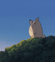 拜拜的gif-studio ghibli goodbye GIF