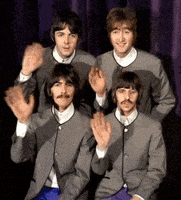 拜拜的gif-the beatles goodbye GIF