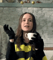 哈喽的gif-Ellen Page Hello GIF