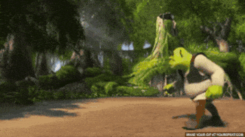 哈喽的gif-oh hello there shrek GIF