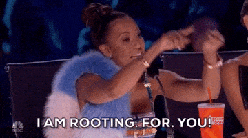 好运的gif-mel b good luck GIF by America's Got Talent