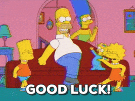 好运的gif-the simpsons good luck GIF
