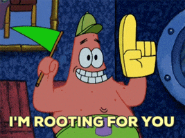 好运的gif-Spongebob Squarepants Good Luck GIF