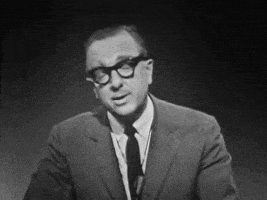 好运的gif-walter cronkite vintage GIF by US National Archives