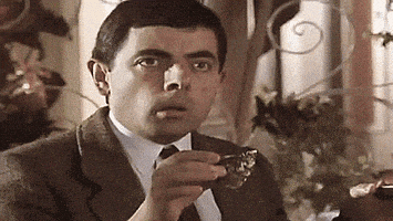 震惊的gif-shocked mr. bean GIF