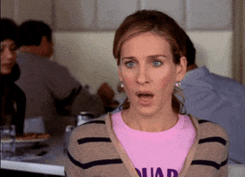 震惊的gif-Sex And The City Reaction GIF