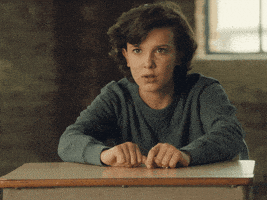 震惊的gif-shocked millie bobby brown GIF by Converse