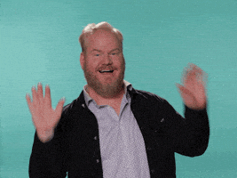 激动的gif-excited raise the roof GIF by Jim Gaffigan