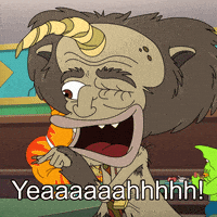 激动的gif-big mouth yes GIF by NETFLIX