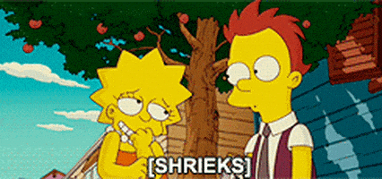 激动的gif-the simpsons fainting GIF