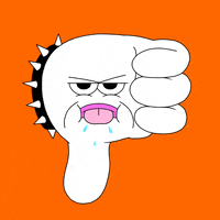 厌恶的gif-dislike thumbs down GIF by GIPHY Studios Originals
