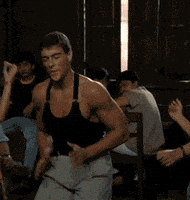 爱跳舞的gif-jean claude van damme dancing GIF