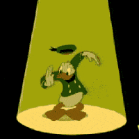 爱跳舞的gif-donald duck dancing GIF