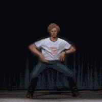 爱跳舞的gif-home video dancing GIF