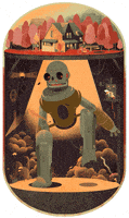 爱跳舞的gif-robot dancing GIF by Rafael Varona