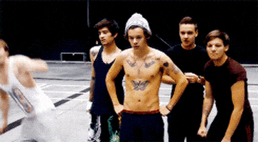 爱跳舞的gif-one direction dancing GIF