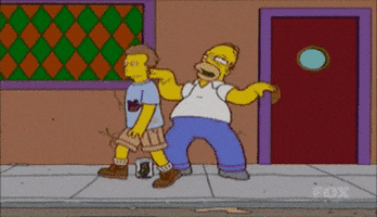 爱跳舞的gif-homer simpson dancing GIF