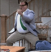 爱跳舞的gif-chris farley dancing GIF