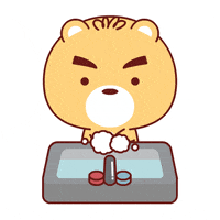 每日GIF(2020-04-26)的gif-Wash Your Hands Chores GIF by bluesbear