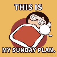 每日GIF(2020-04-27)的gif-Tired Sunday GIF by RisuDong