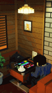 権田支配人的gif的gif-喫茶店