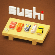 権田支配人的gif的gif-回転sushi