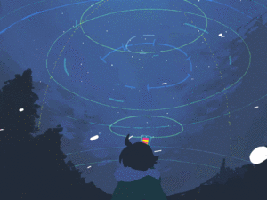 宝丼的gif的gif-AR夜空