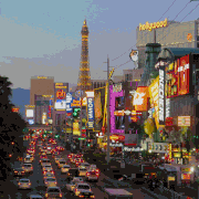 イトウケイジ的gif的gif-Shy Cat in LasVegas!