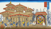 瀬川三十七 / SEGAWA Thirty-Seven的gif的gif-【動く浮世絵】世界四十六景 05:カトマンズ盆地