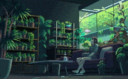 setamo的gif的gif-植物の部屋