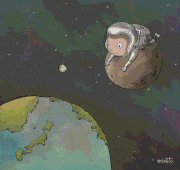 misato.的gif的gif-宇宙から見る、ひとときの花火の花畑