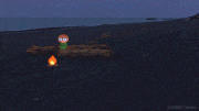 スズキハルカ的gif的gif-海辺ハロウィン