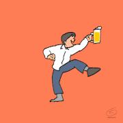 uwabami的gif的gif-飲まないとやってられん！