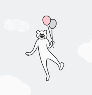たかだべあ的gif的gif-ふわふわ