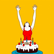 SAWAKO KABUKI的gif的gif-HAPPY BIRTHDAY