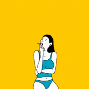 SAWAKO KABUKI的gif的gif-たばこ