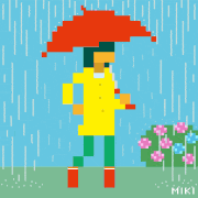 MIKI tgtg的gif的gif-Rainy season