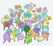 むむむ的gif的gif-豆祭り