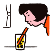 OONOTARO的gif的gif-タピオカだけ上手に吸う人