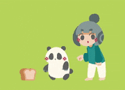 むぬおね的gif的gif-あ、これ パンだ。