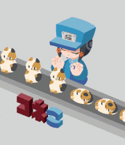 むぬおね的gif的gif-コネこ