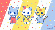 成島 真衣的gif的gif-猫の日ダンス