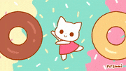 成島 真衣的gif的gif-DONUTS!