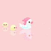 成島 真衣的gif的gif-あひるのおやこ